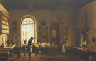 The Kitchen of Palazzo Mozzi, Florence by Antonio Digerini